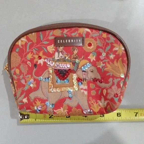 Celebrity red beaded bag set 5pc - Picture 3 of 16